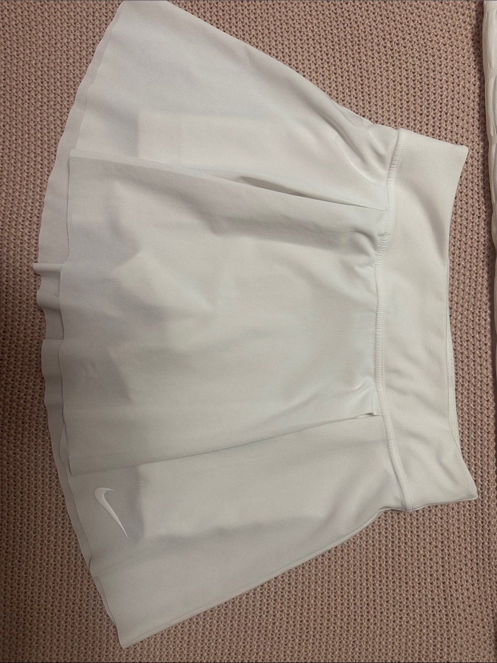 Nike White Athletic Tennis Skort with Built-In Shorts